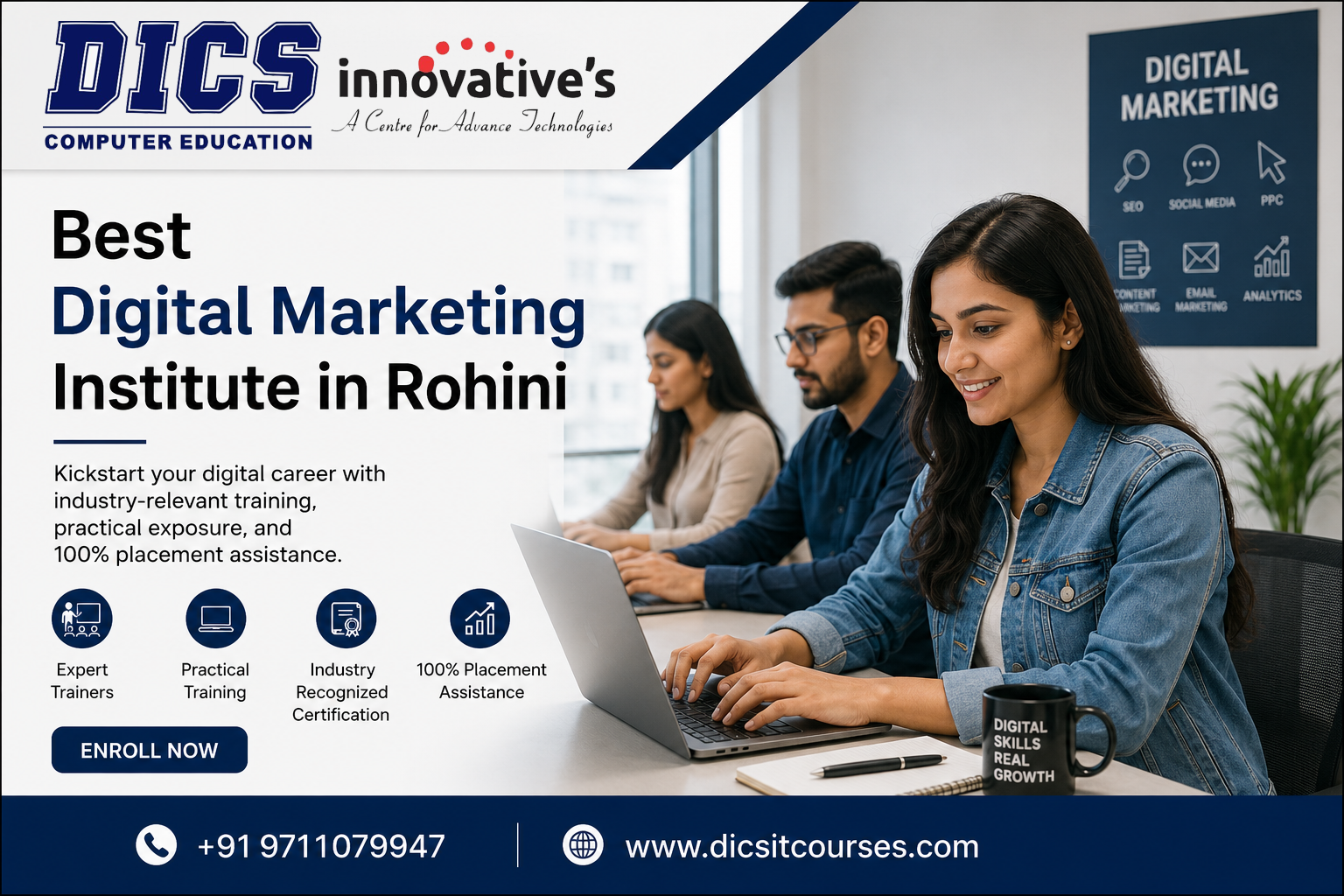 Best Digital Marketing Institute in Rohini