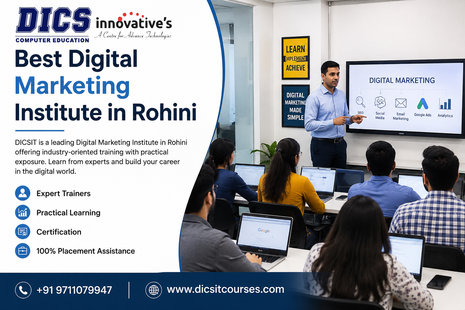 Best Digital Marketing Institute in Rohini