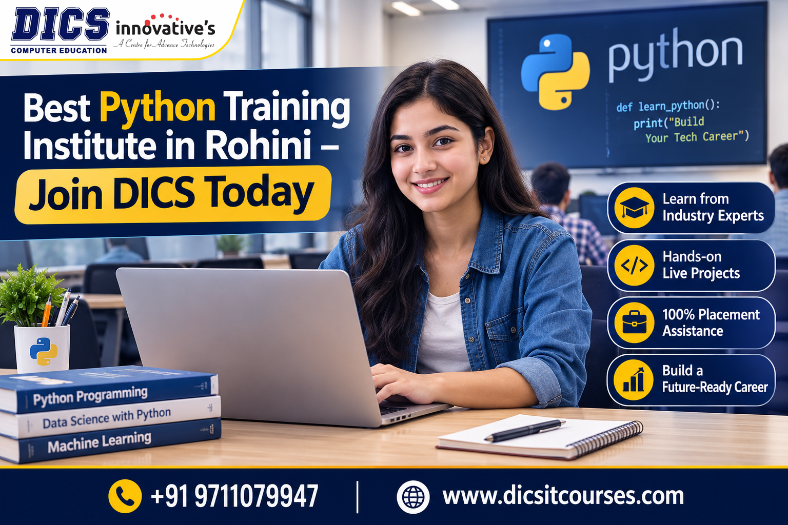 Best Python Training Institute in Rohini – Join DICS Today