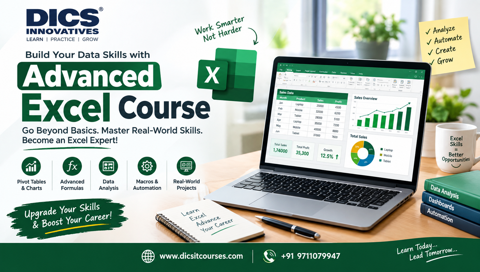 Best Advanced Excel Institute in Rohini