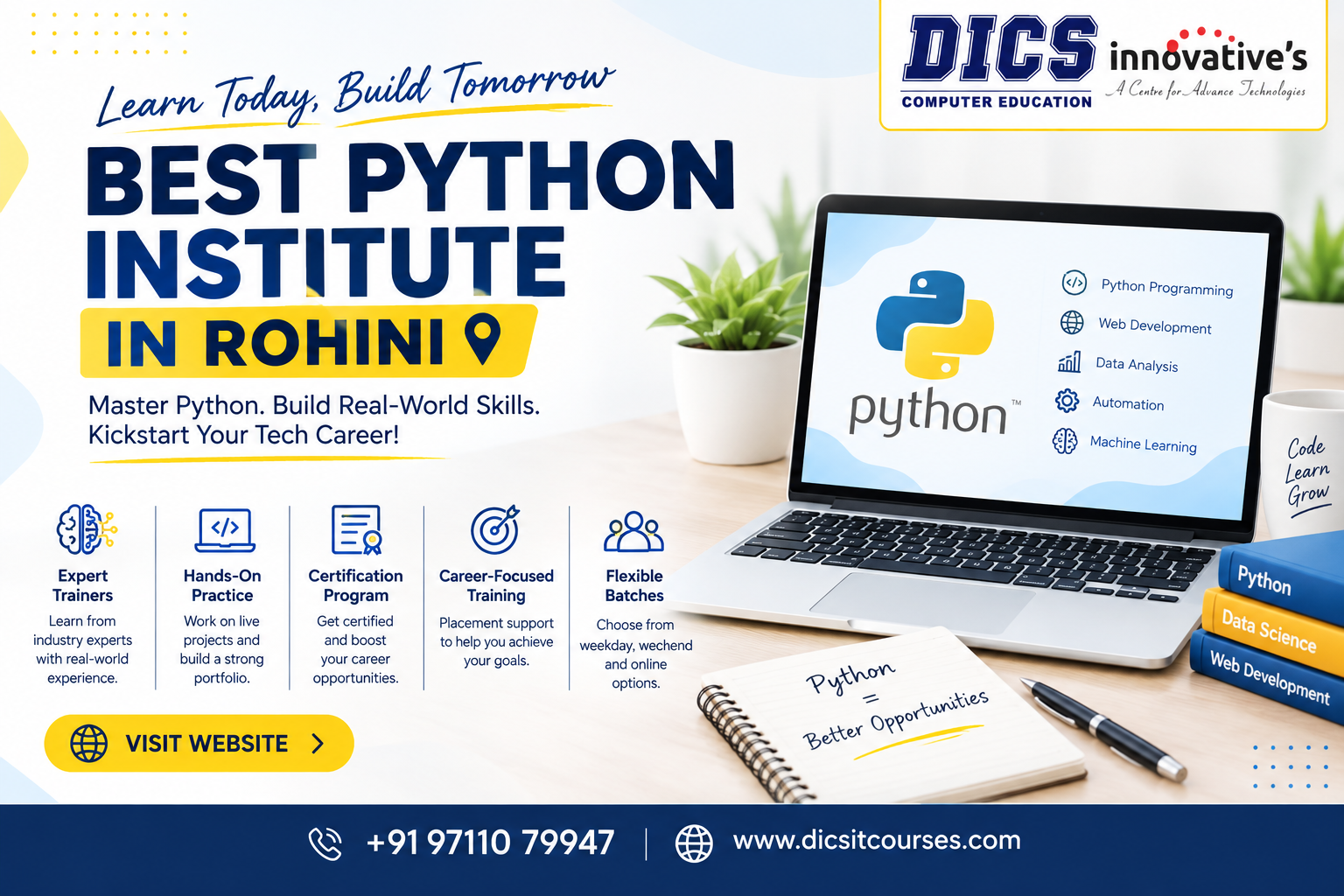 Best Python Institute in Rohini | Practical Python Training