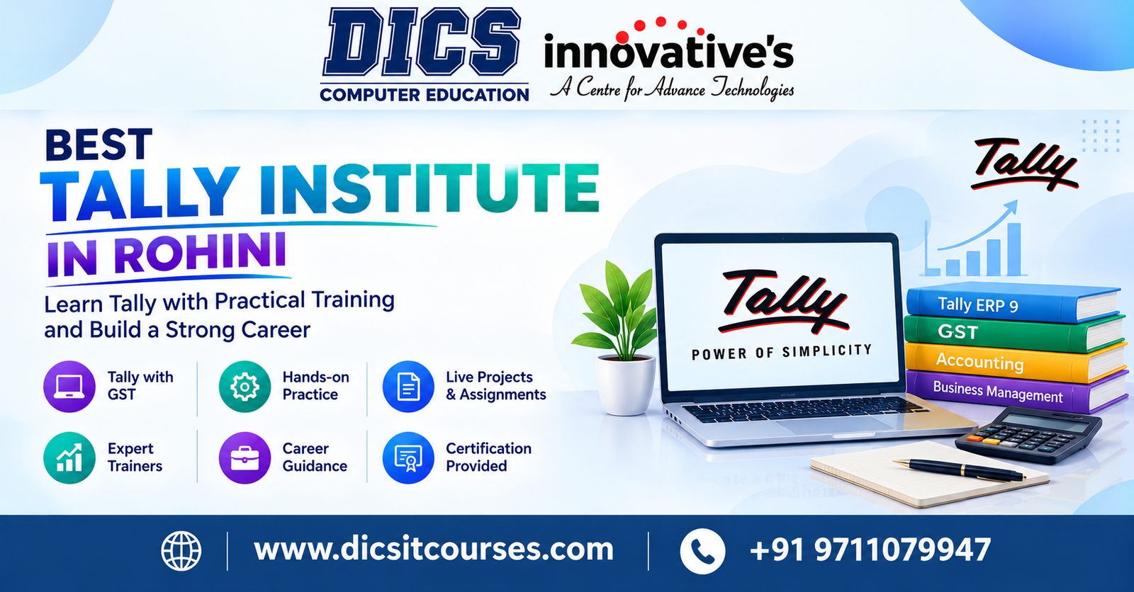 Best Tally Institute in Rohini | Tally Course – DICS